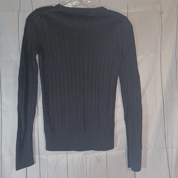 Merona lightweight black Pull-Over sweater - Picture 7 of 10